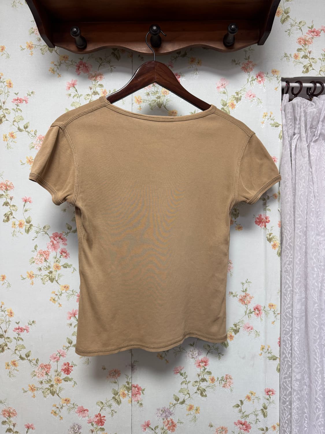 빈티지 베이지 반팔 상품이미지2