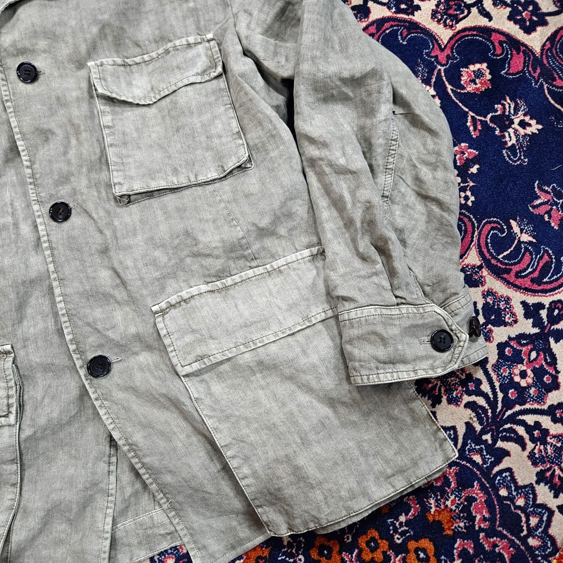 알레그리(allegri) 22ss 가먼트 워시드 필드자켓 54size 상품이미지4