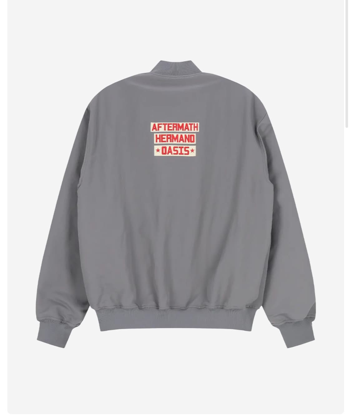 (M,새상품) 애프터매스 에이티엠 로고 바시티 자켓 상품이미지3