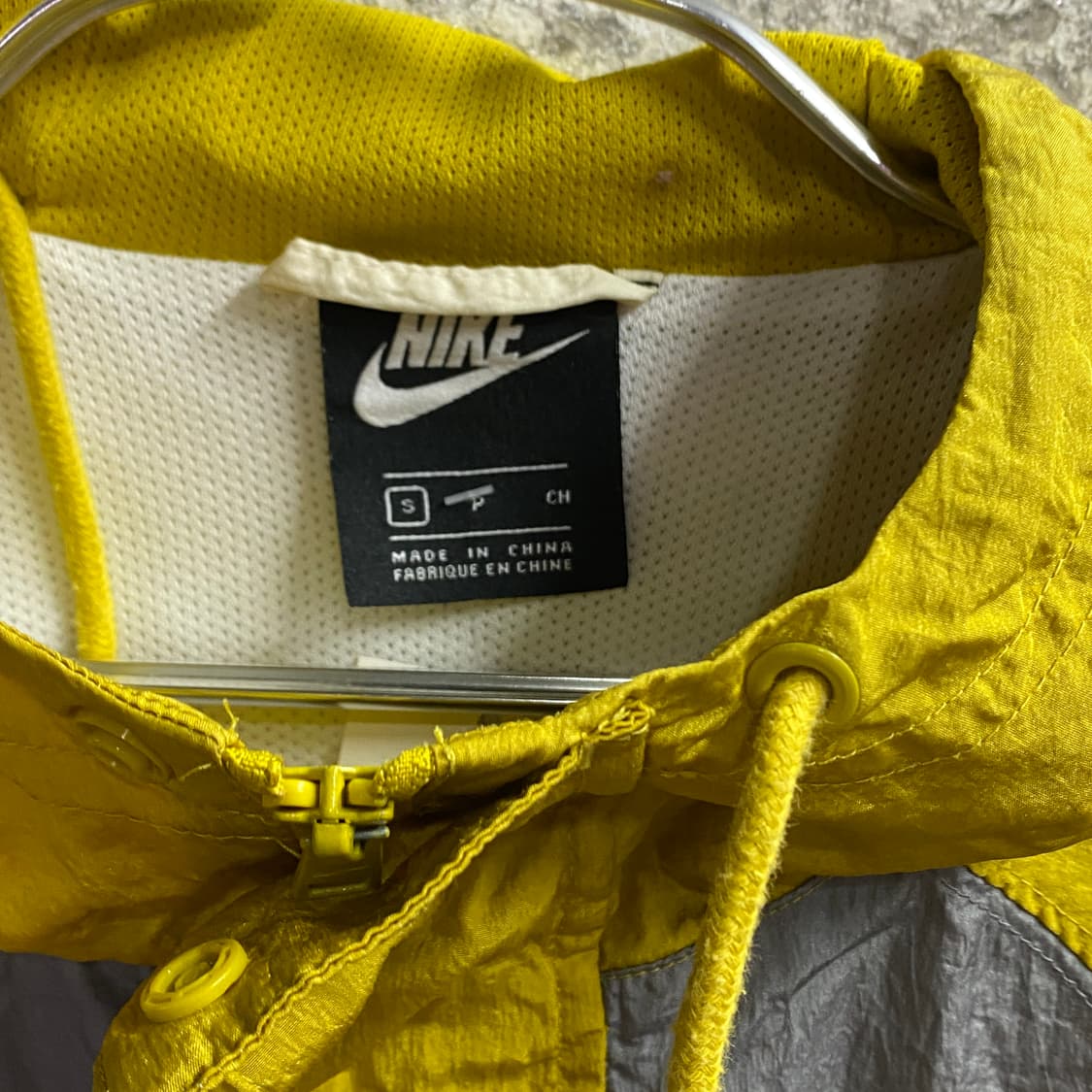 나이키 더블스우시 옐로우 우븐 후드 자켓 바람막이 B3974 상품이미지3