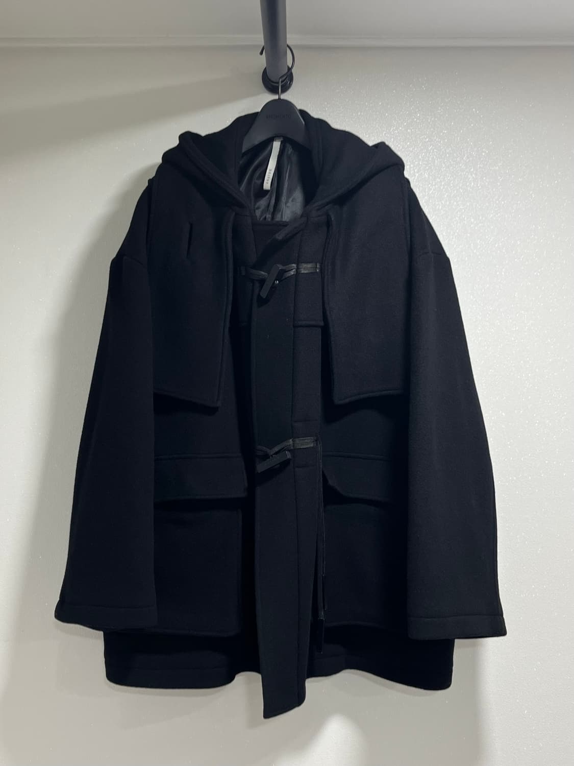 캐시미어 머플러 더플 하프 코트 상품이미지4