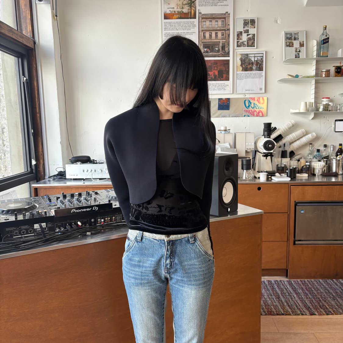 히로코 코시노 더블 매쉬 볼레로 상품이미지1