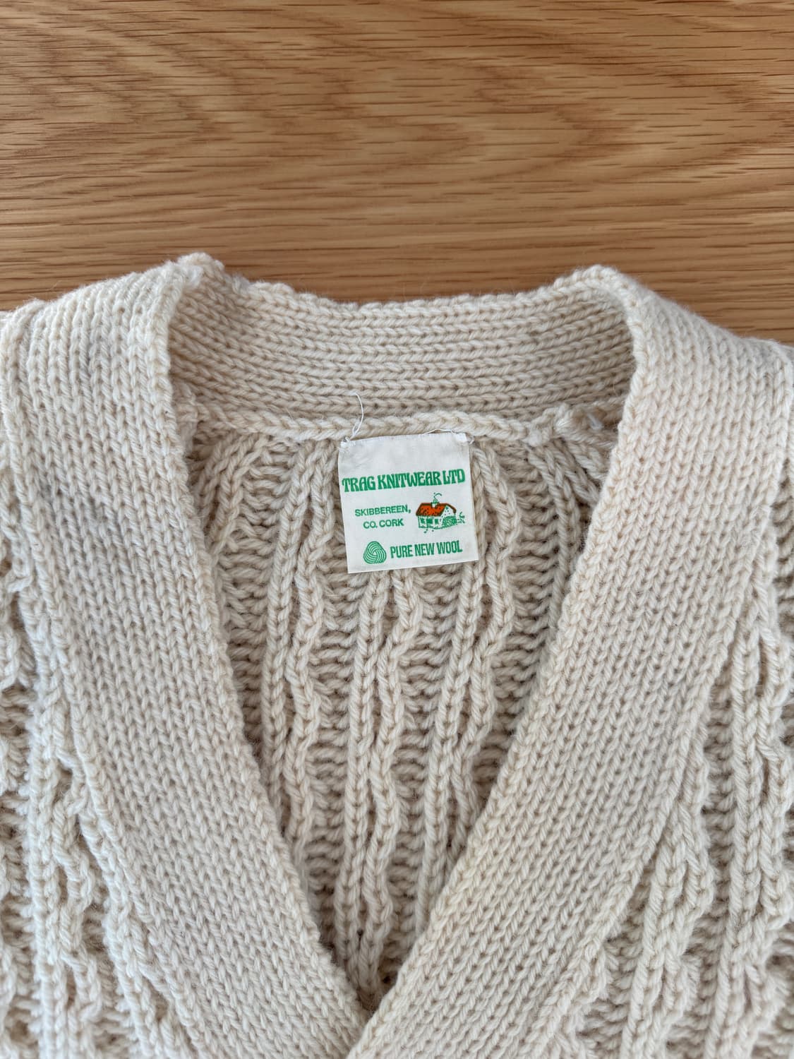 MADE IN IRELAND 헤비울 가디건(울마크) 상품이미지6