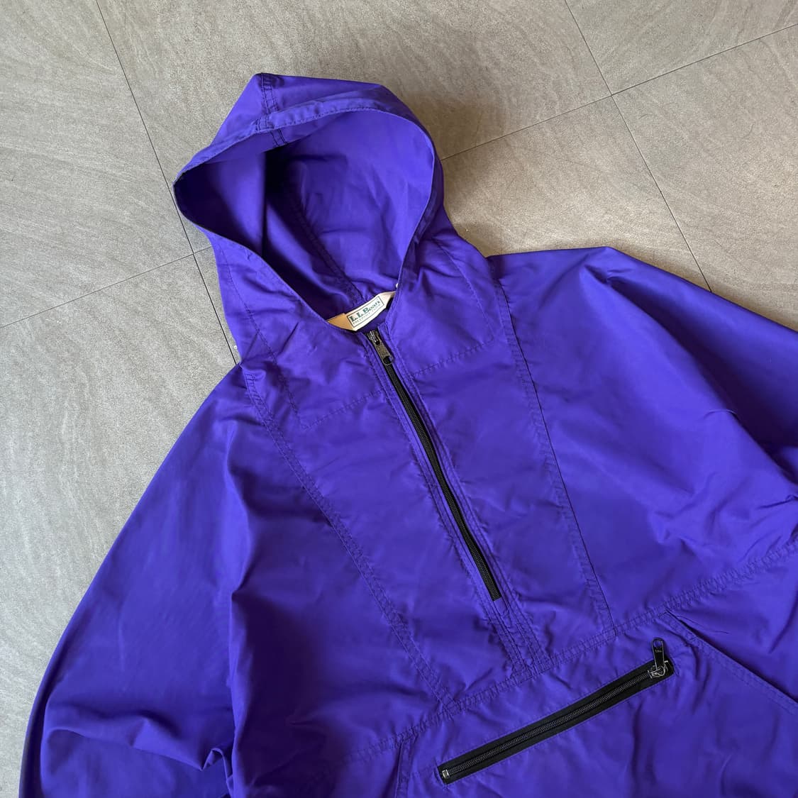 90s L.L.bean 90년대 미국 생산 엘엘빈 퍼플 아노락 바람막이  상품이미지2