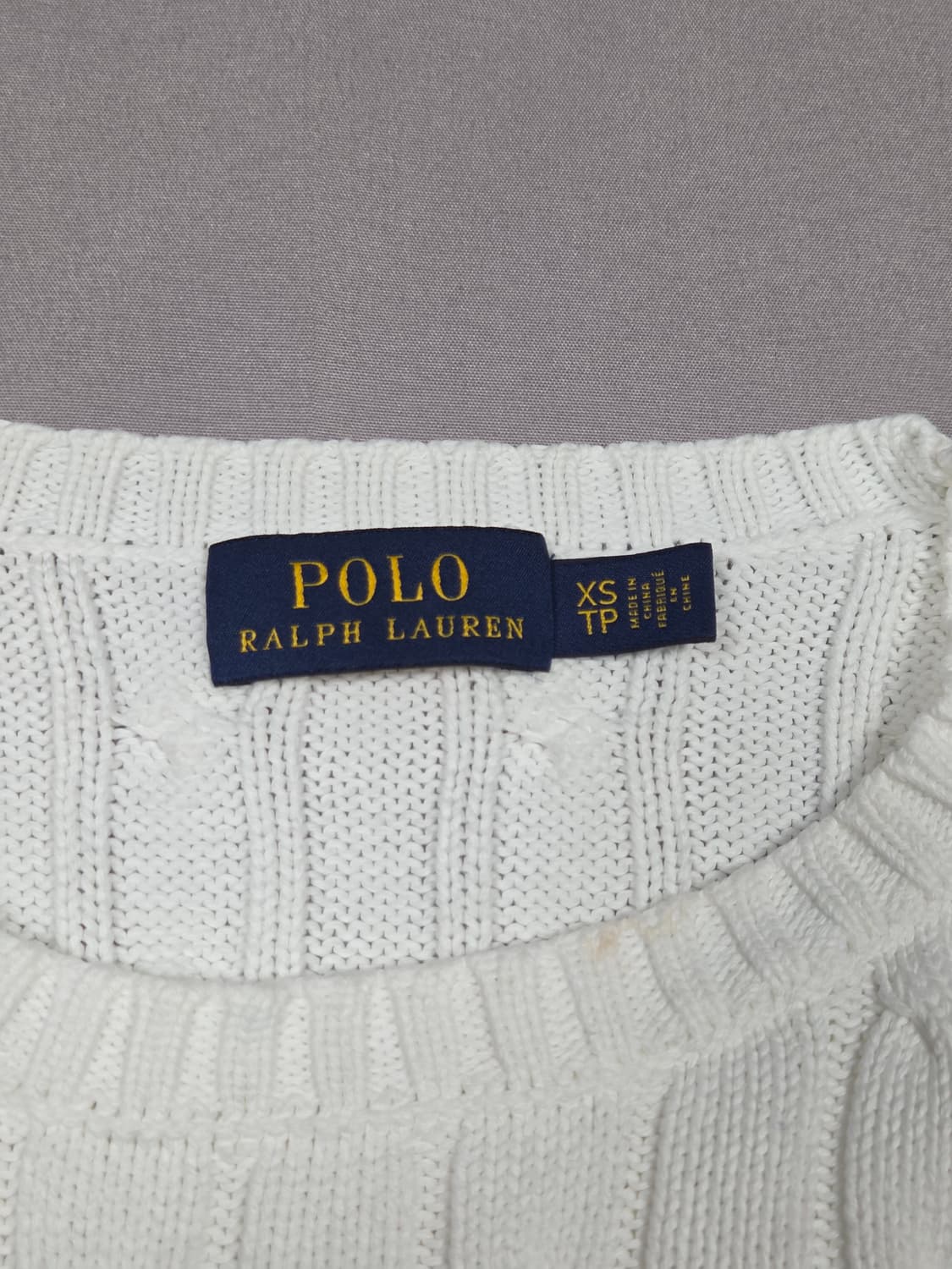 [폴로 랄프로렌] 케이블 코튼 크루넥 스웨터 | A00159 상품이미지3