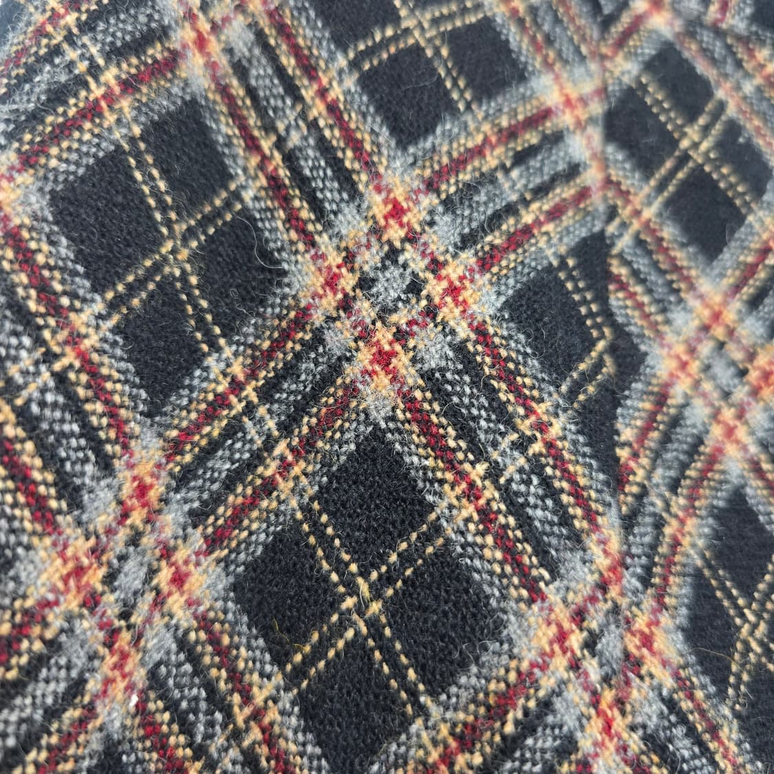 일본빈티지 체크 롱롱 스커트 25" 상품이미지3