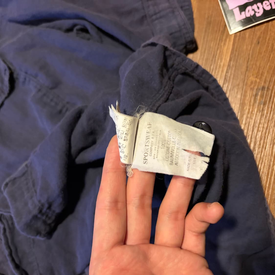 90s Stone island 가먼트 다이드 반팔 셔츠 상품이미지6