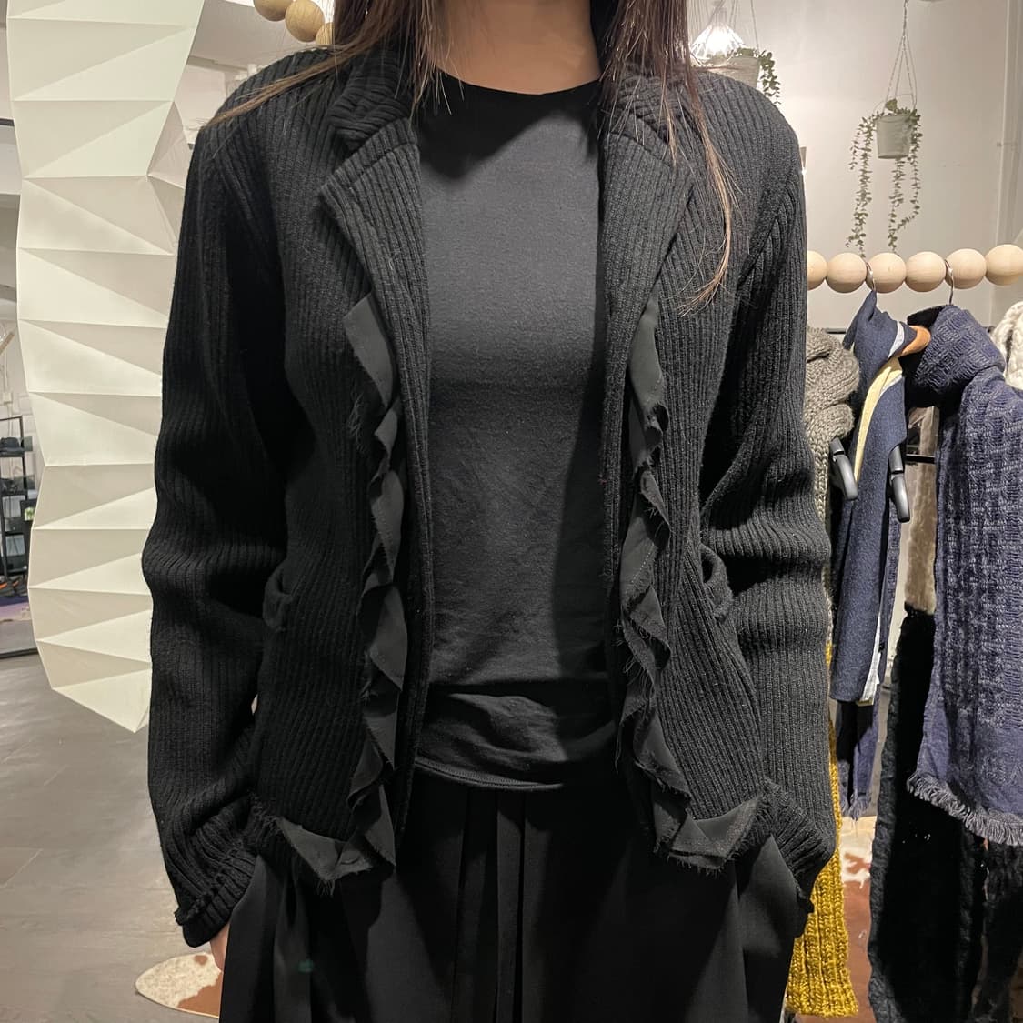 꼼데가르송 프릴 디테일 가디건 상품이미지4