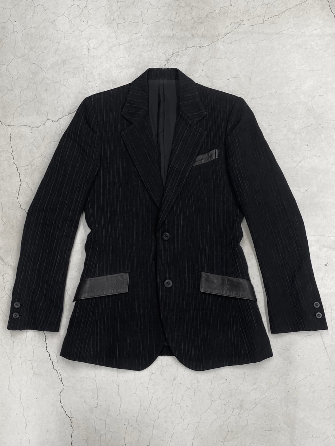 이사무 카타야마 백래시 핀스트라이프 테일러드 자켓 상품이미지4