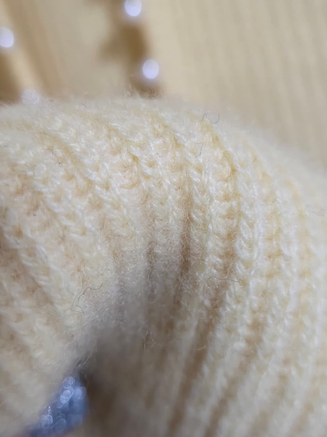 타카시마야 캐시미어 100% 리얼 진주 버튼 상품이미지3