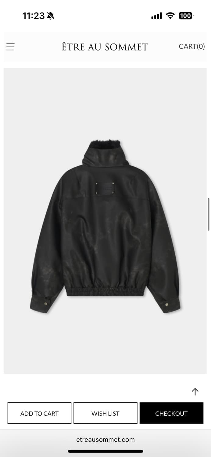 에트오소메 무스탕 퍼 점퍼 상품이미지3