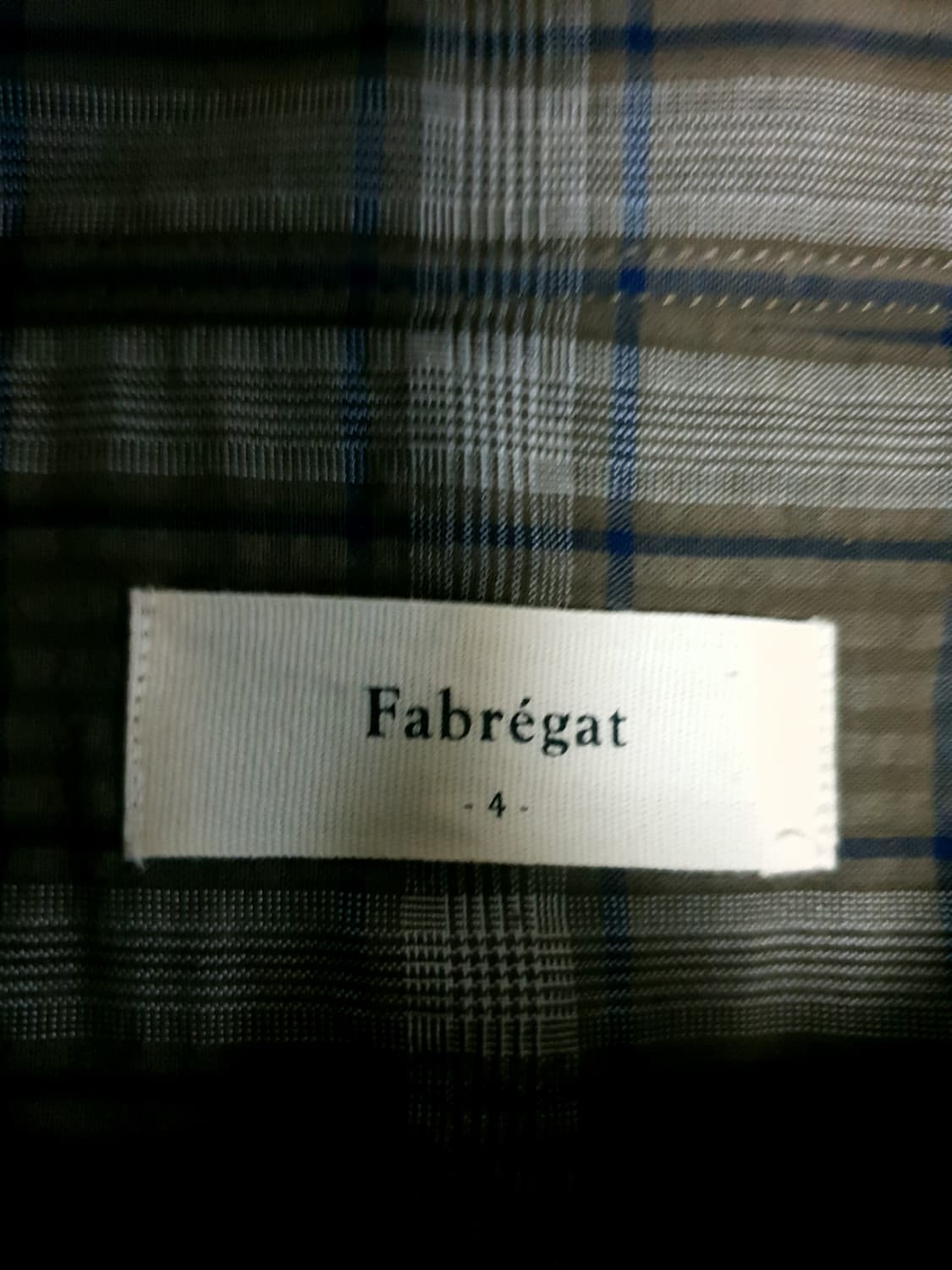 파브레가 프리지아 체크 긴팔셔츠 카키 (4사이즈) 상품이미지6