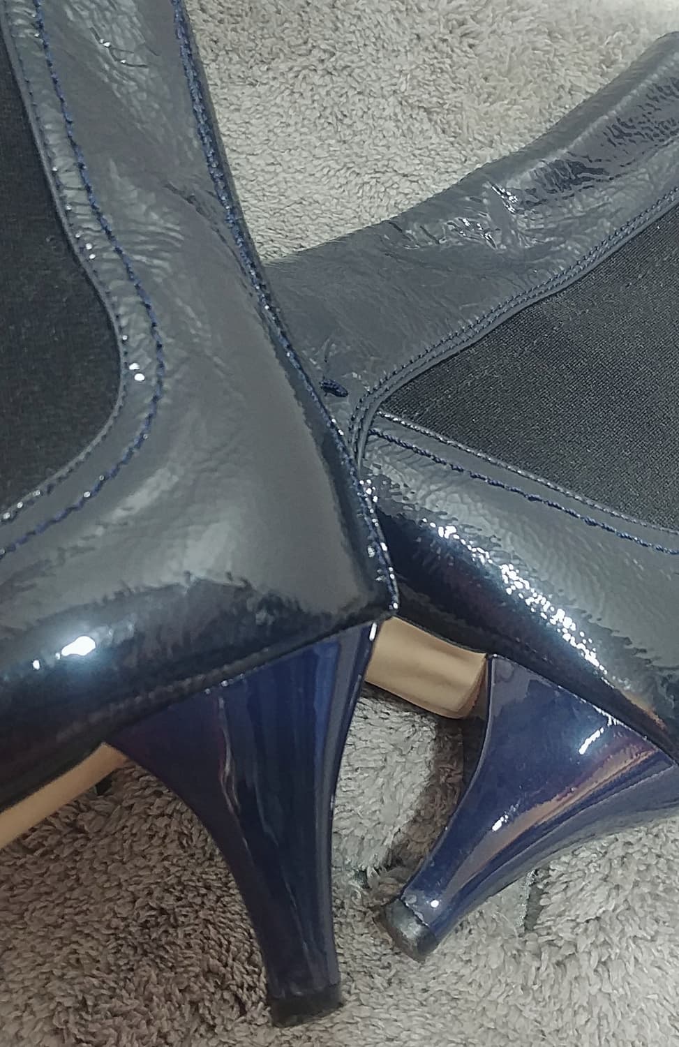 TIME 타임 리얼레더 페이던트 앵클부츠 다크네이비/240 상품이미지7