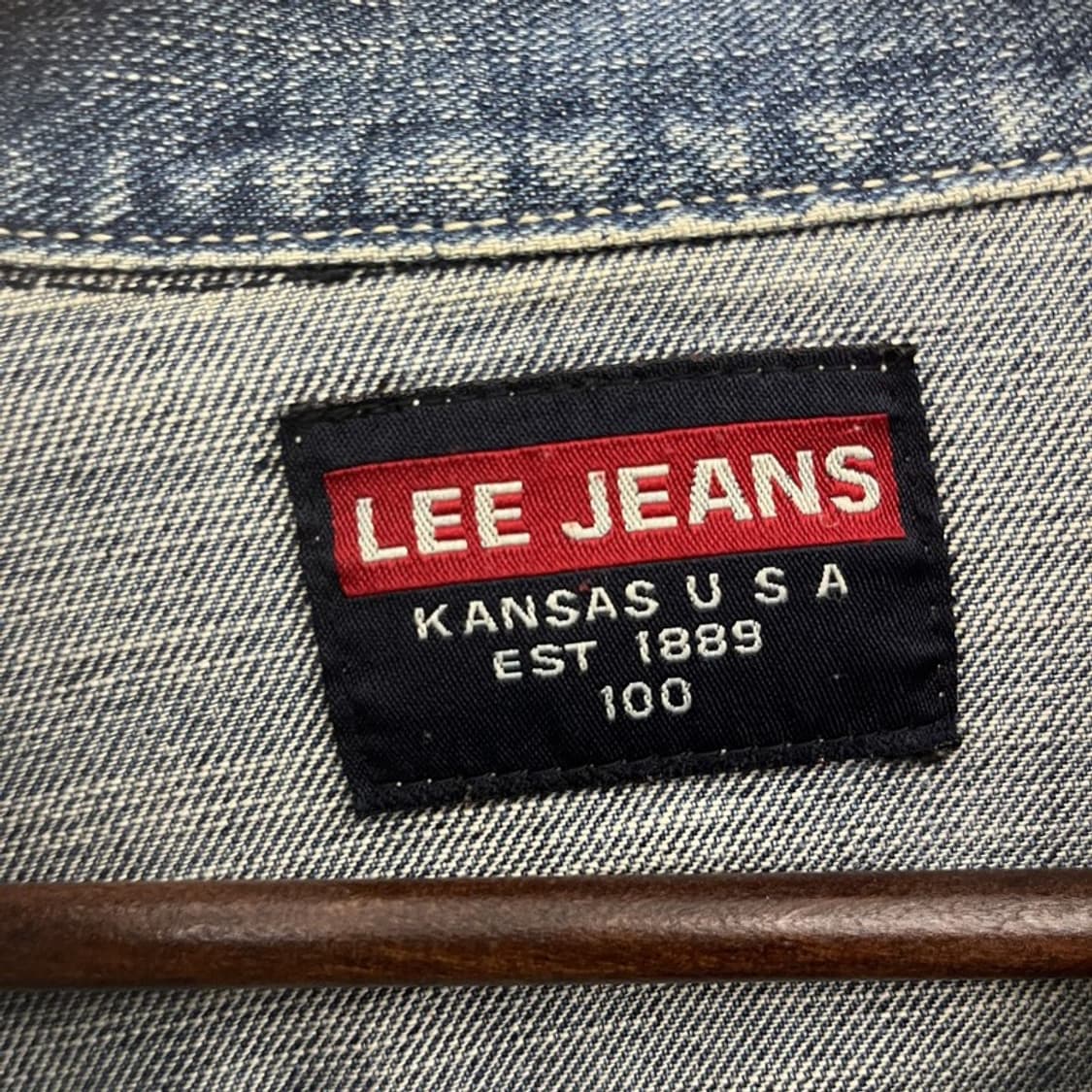 리 LEE 올드스쿨 빈티지 캐주얼 워싱 진청 데님자켓 100 C10951 상품이미지5