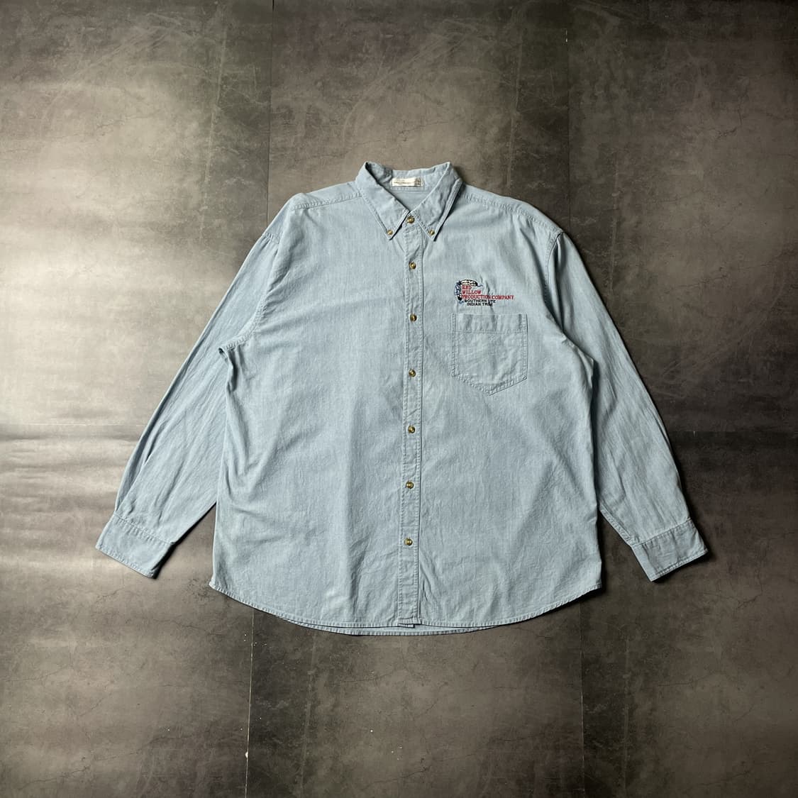 MUNSINGWEAR 먼싱웨어 빈티지 코튼 데님 셔츠 A00604 상품이미지1