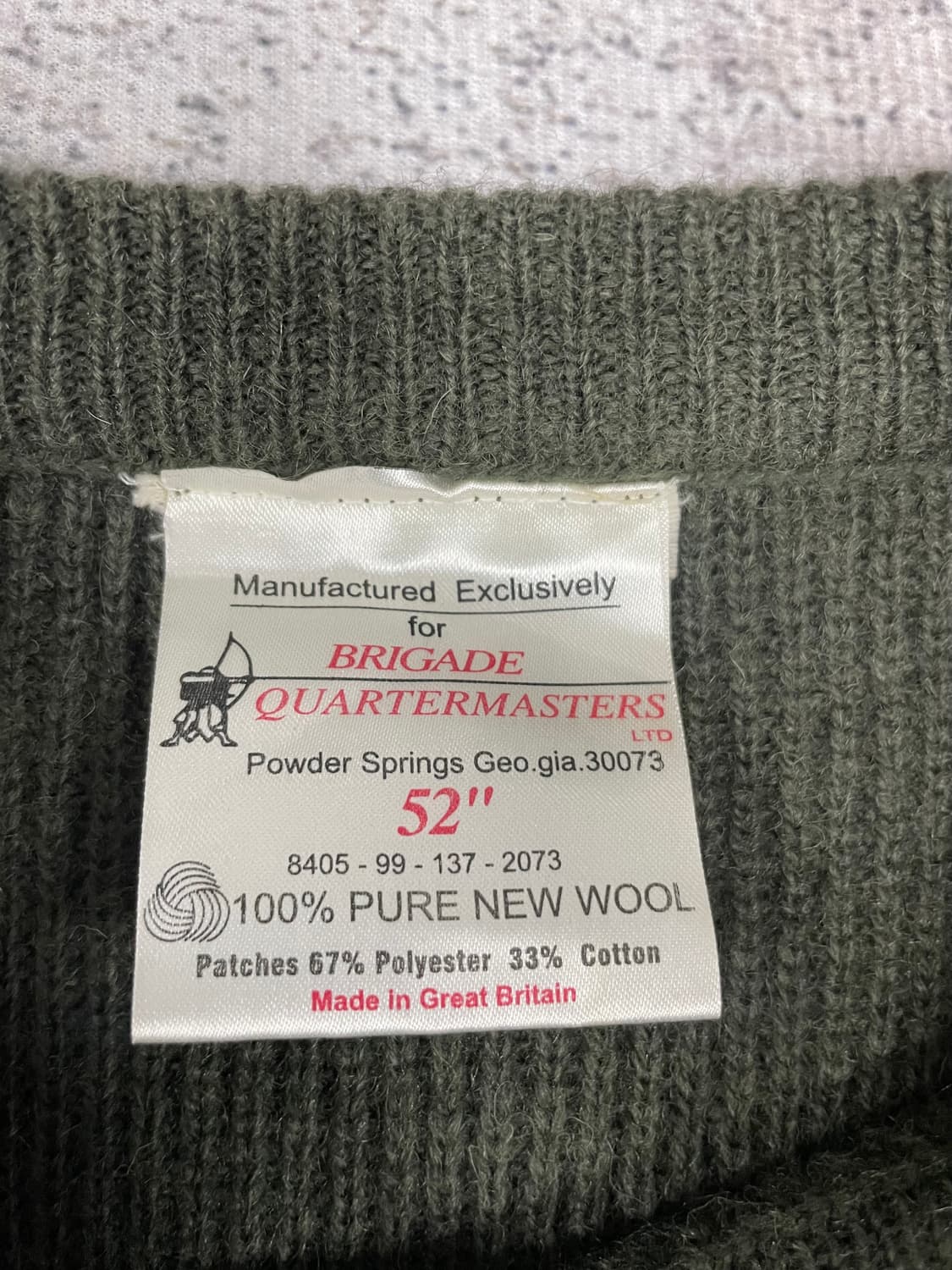 영국생산 독일군 울스웨터 상품이미지4