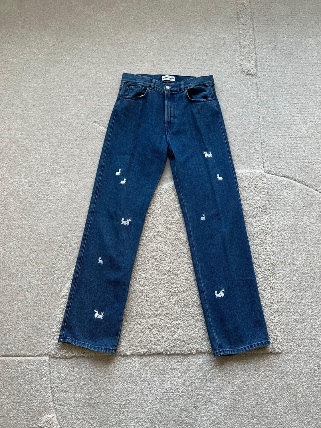 까르네 볼렌테 레빗 자수 스트레이트 데님 (30-31) 상품이미지2