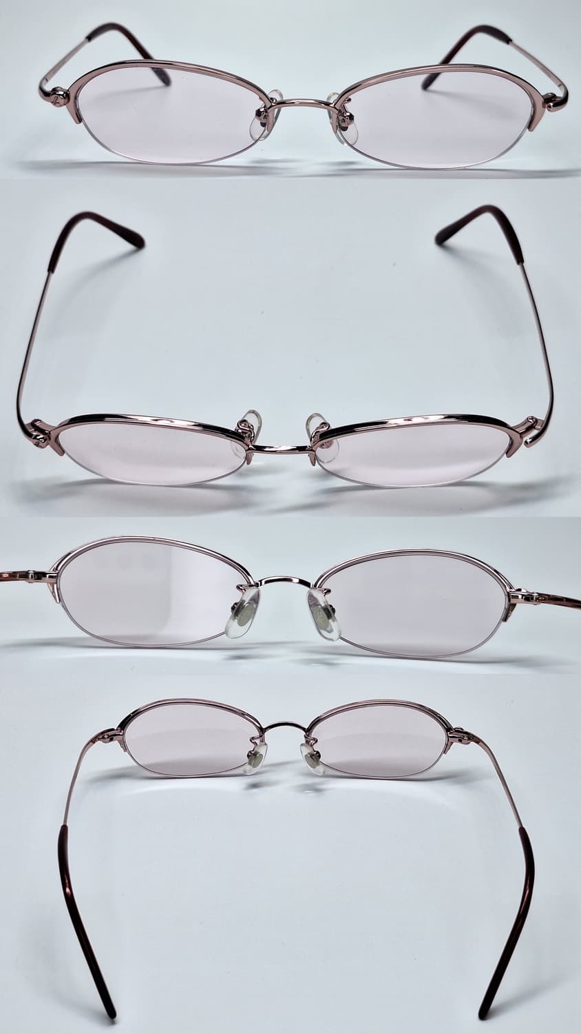 아네스베 Agnes.b AB-1749 로즈핑크 반무테 안경테 긱시크/일본 상품이미지4