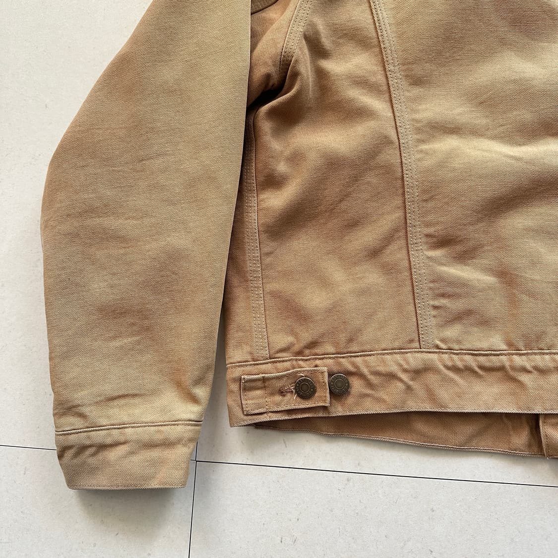 90s 칼하트 6BWJP 디트로이트 트러커 자켓 MADE IN USA  상품이미지10