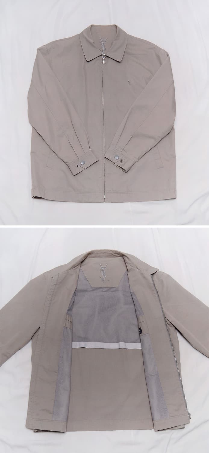 생로랑 (YSL) 클래식 캐쥬얼 집업 블루종 오버 자켓 (105+) 상품이미지3