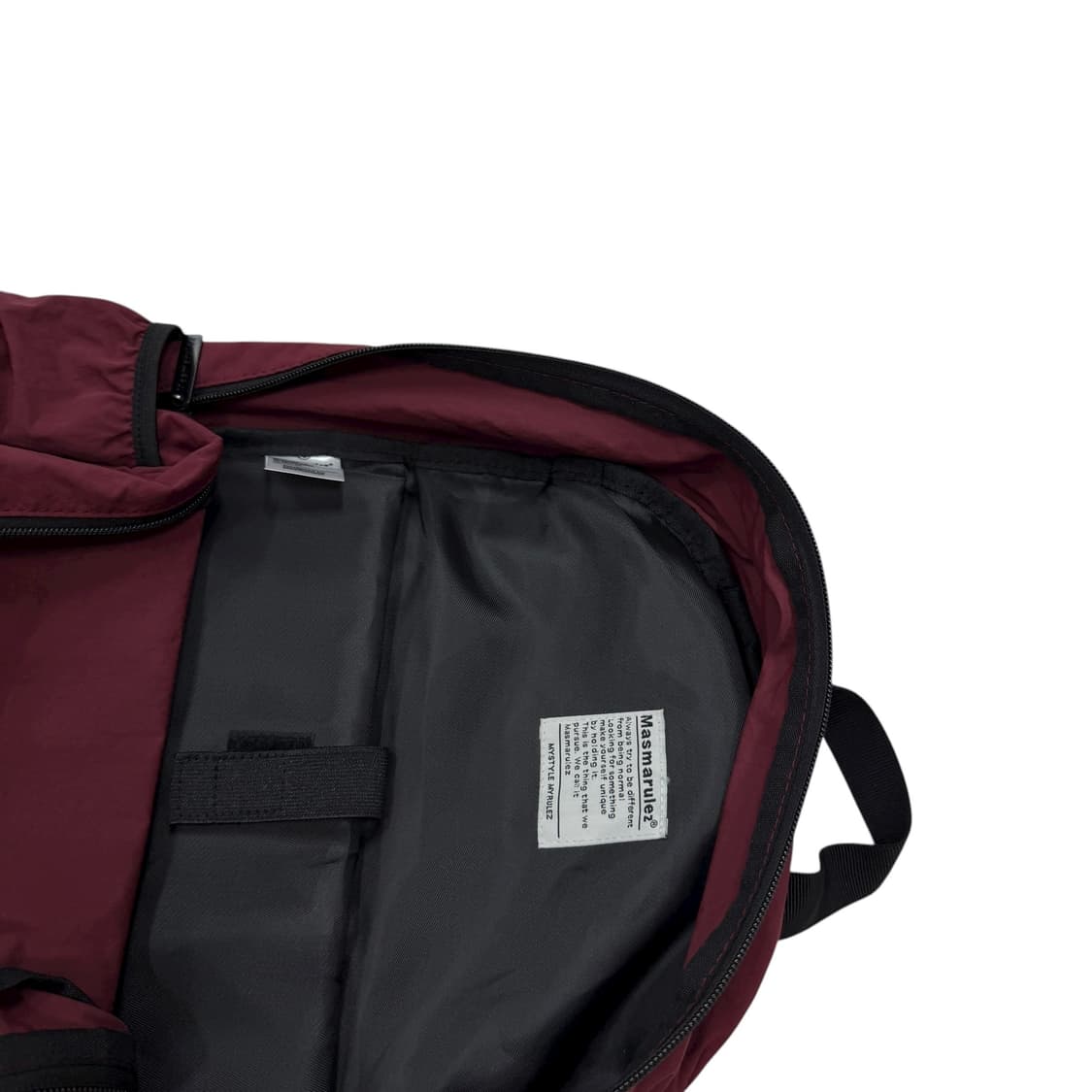 마스마룰즈 빈티지 데일리 백팩 가방 버건디 레드 상품이미지4