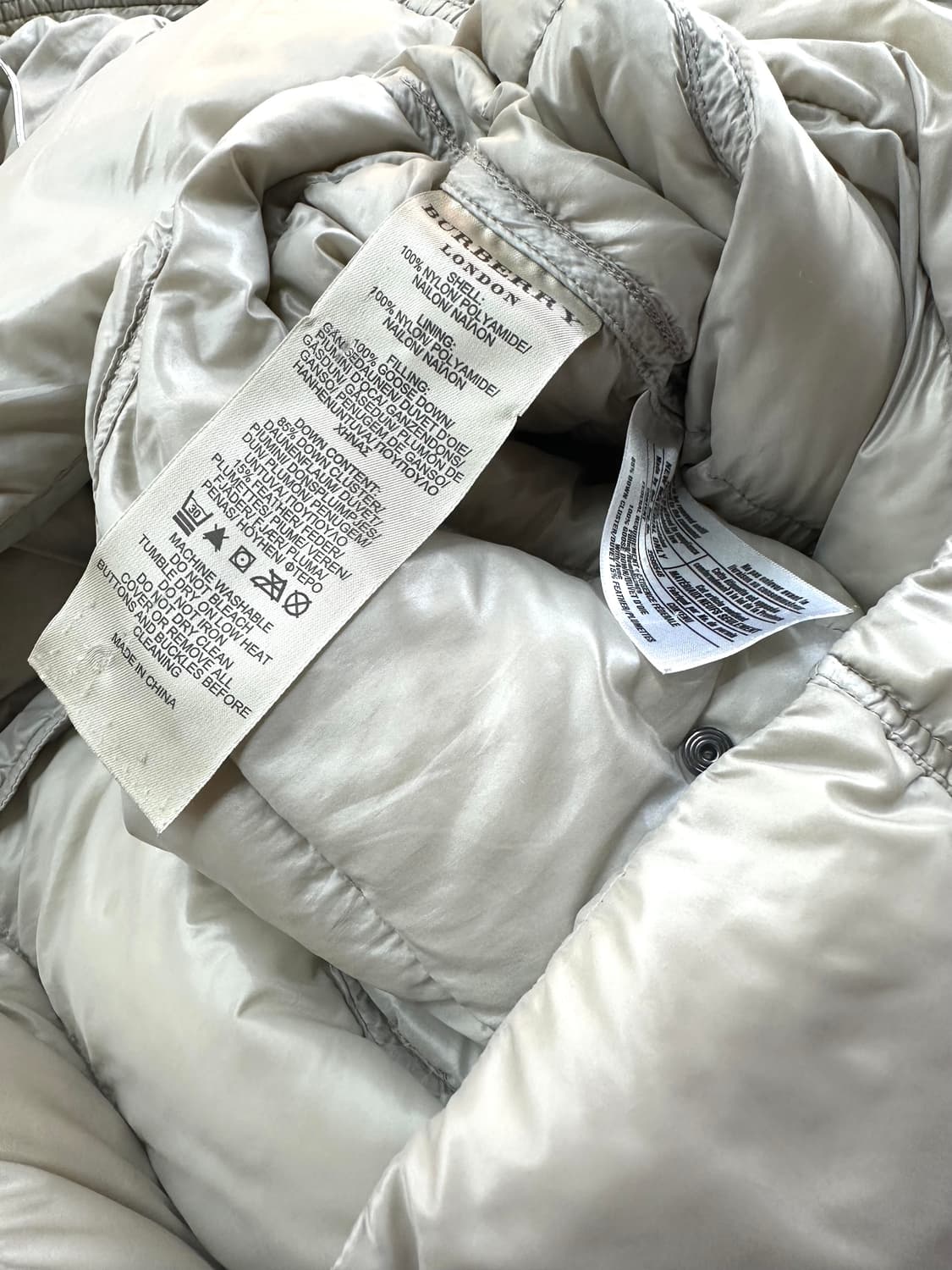 L/ 버버리 구스다운 벨티드 롱패딩 점퍼 상품이미지10