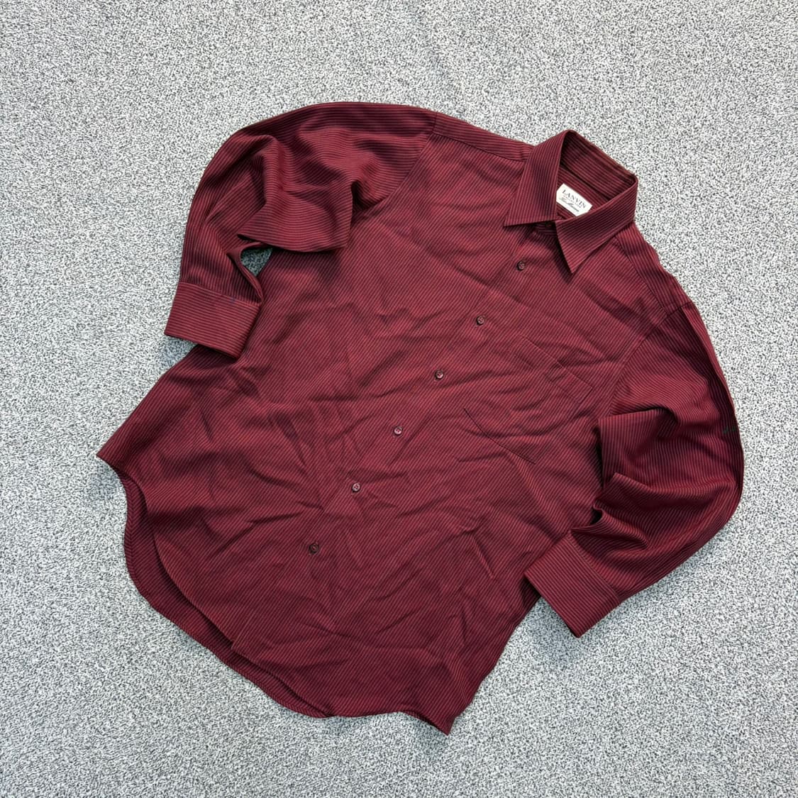 실측 랑방  긴팔 울 셔츠 남방 0427J 상품이미지1