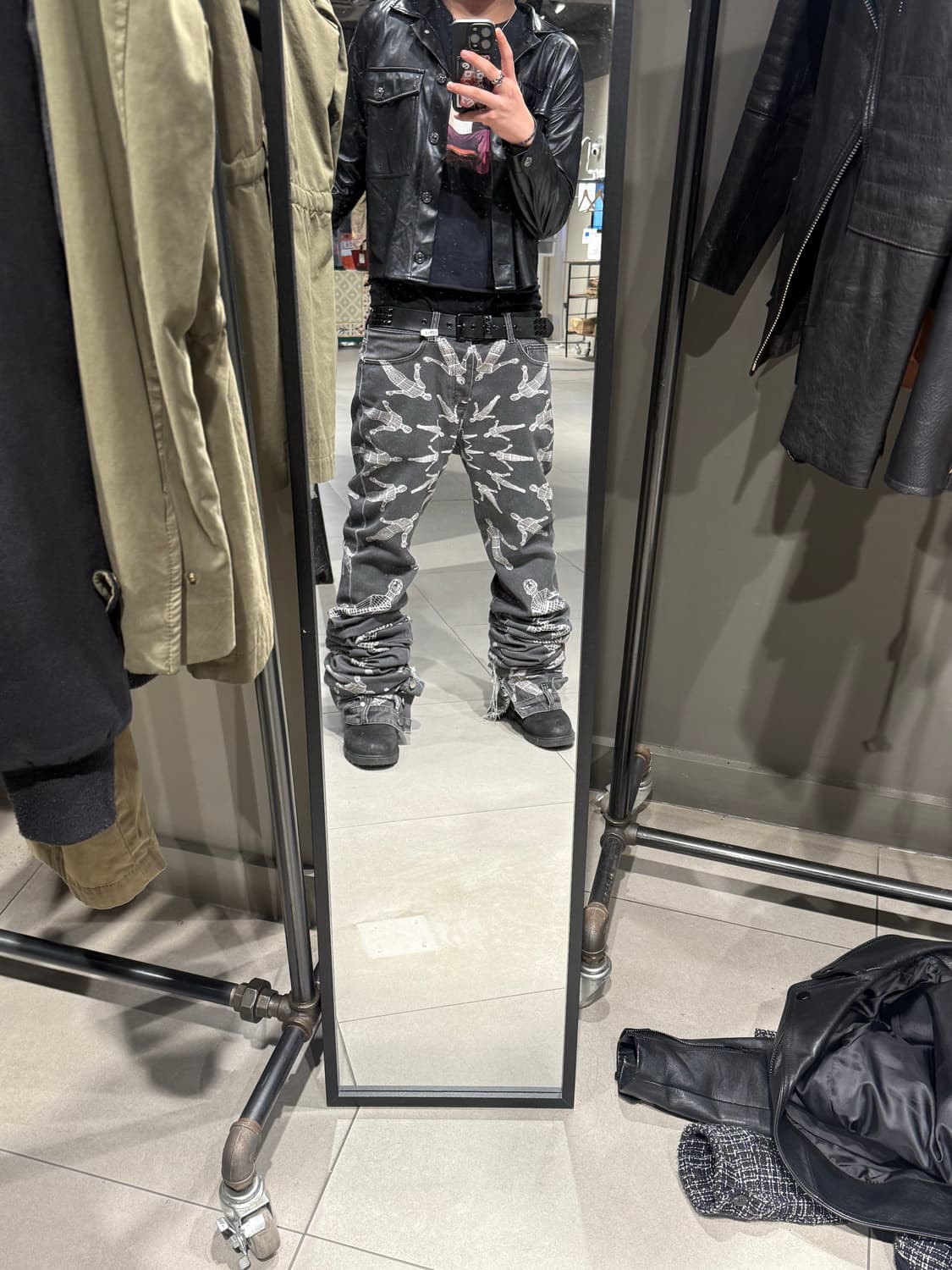 써져리x언본소사이어티 바지 상품이미지3