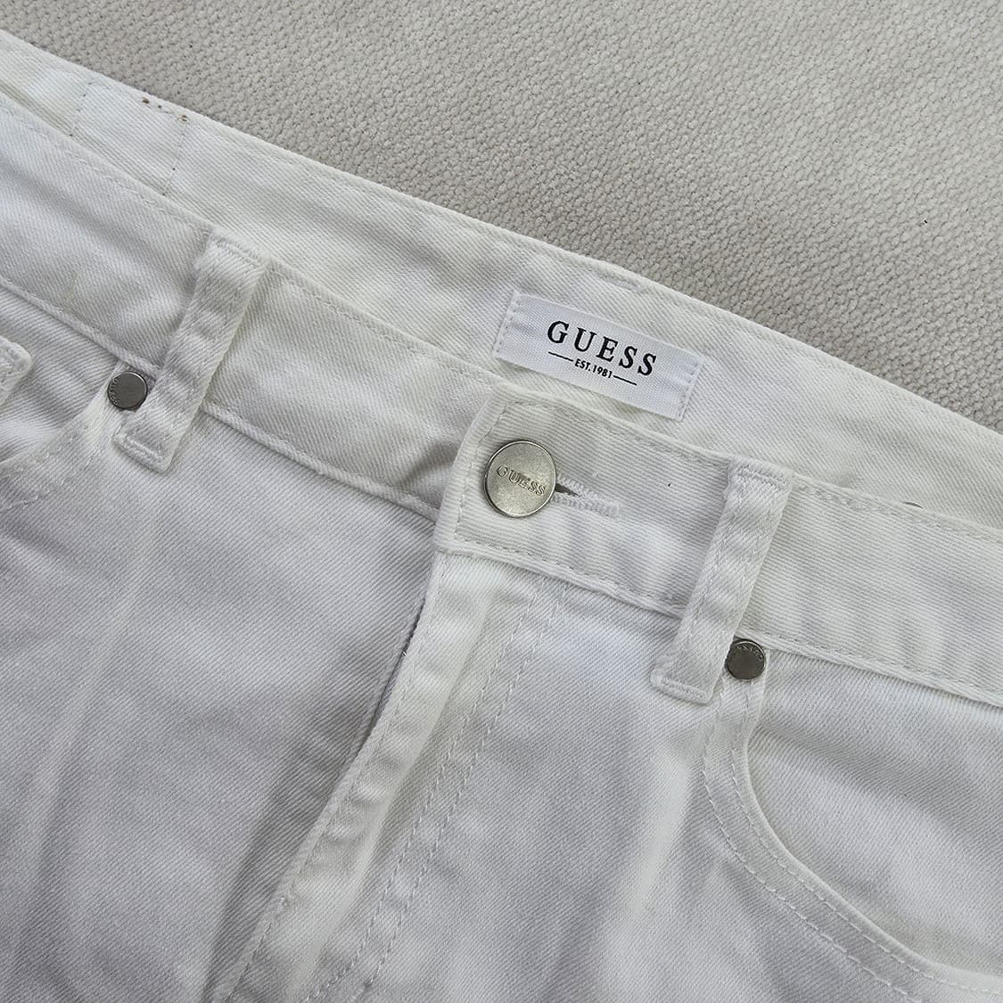 [28] 게스 여성 화이트 진 흰바지 1231J 상품이미지2
