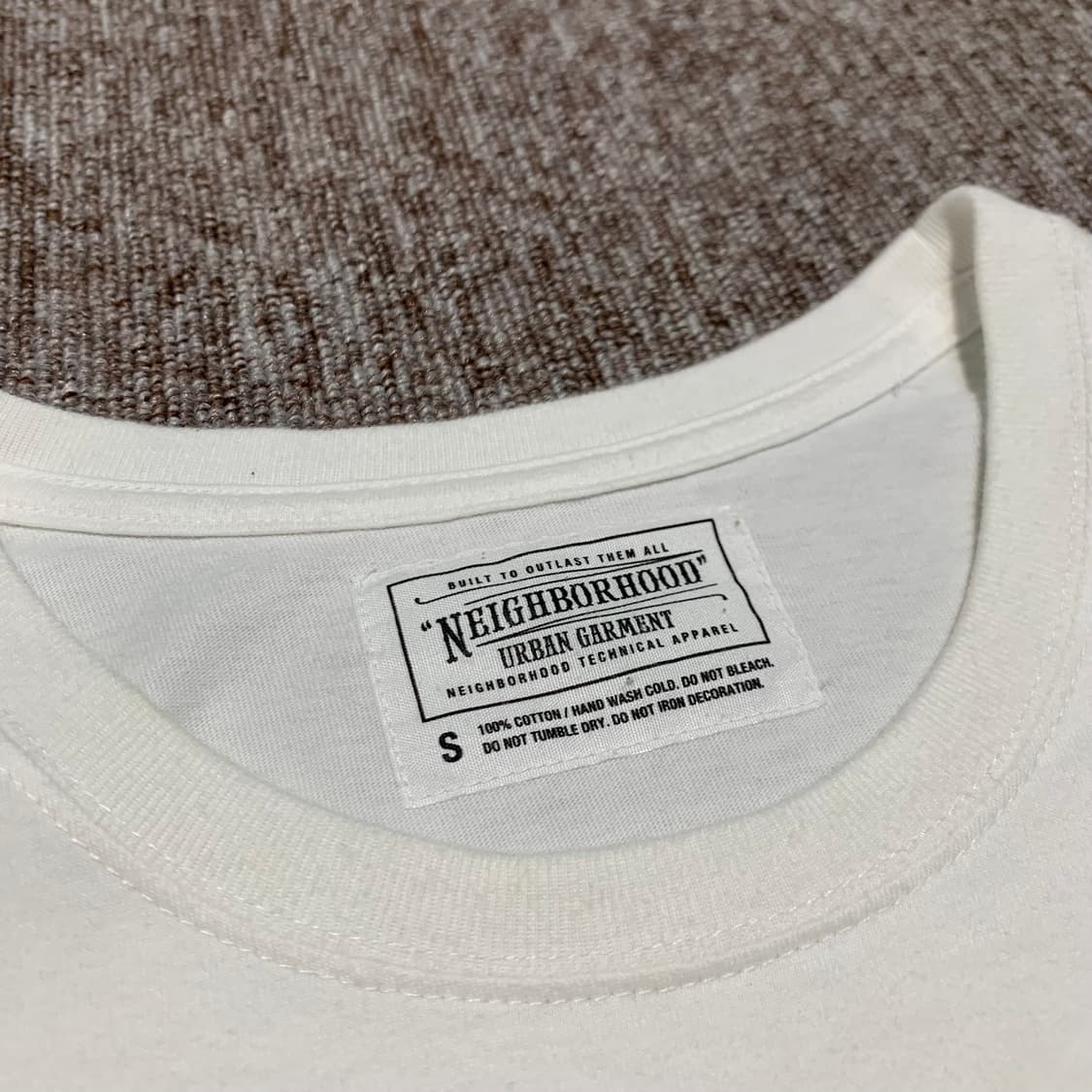 S) 네이버후드 박스로고 라운드넥 반팔 티셔츠 상품이미지5