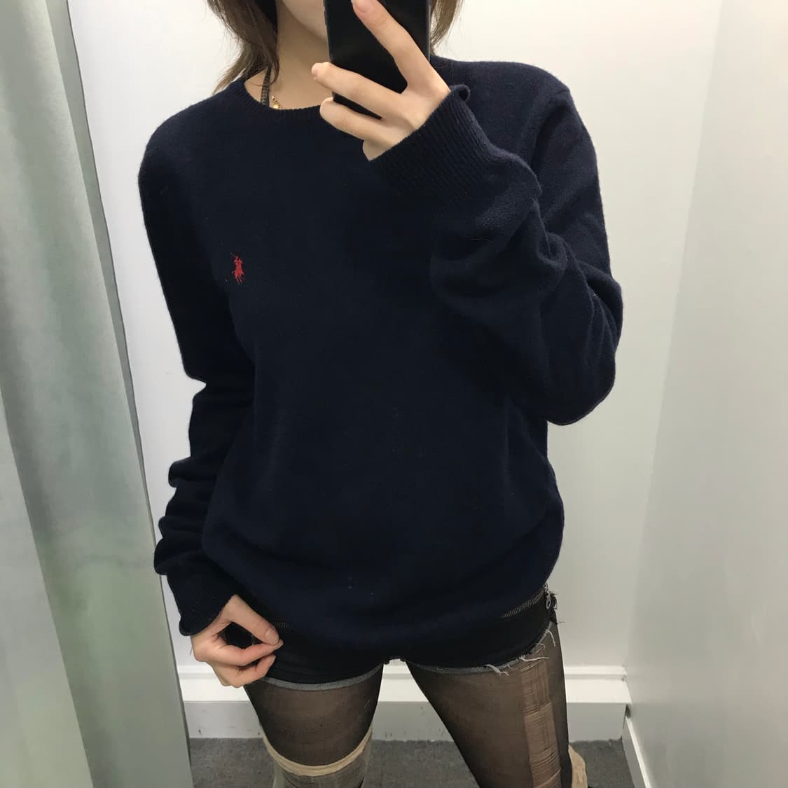 폴로 네이비 램스울 니트 상품이미지2