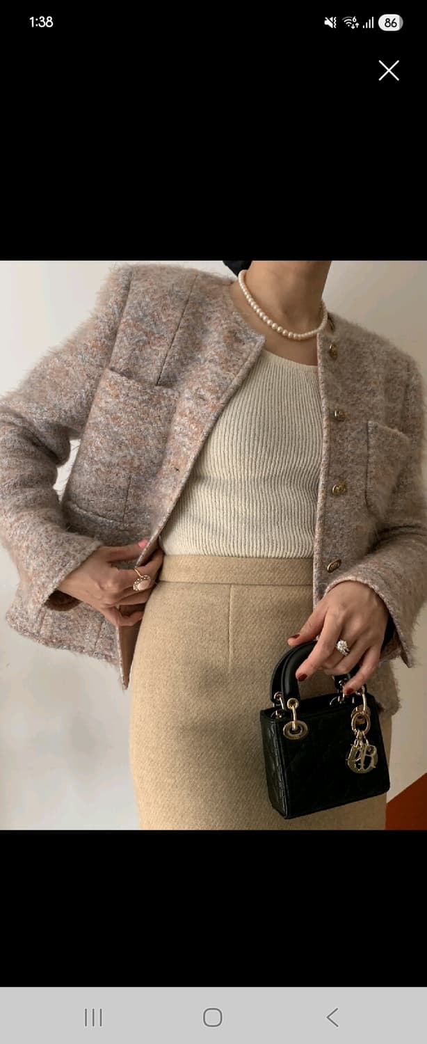 쎄모먼 르사쥬 트위드 34사이즈 상품이미지1