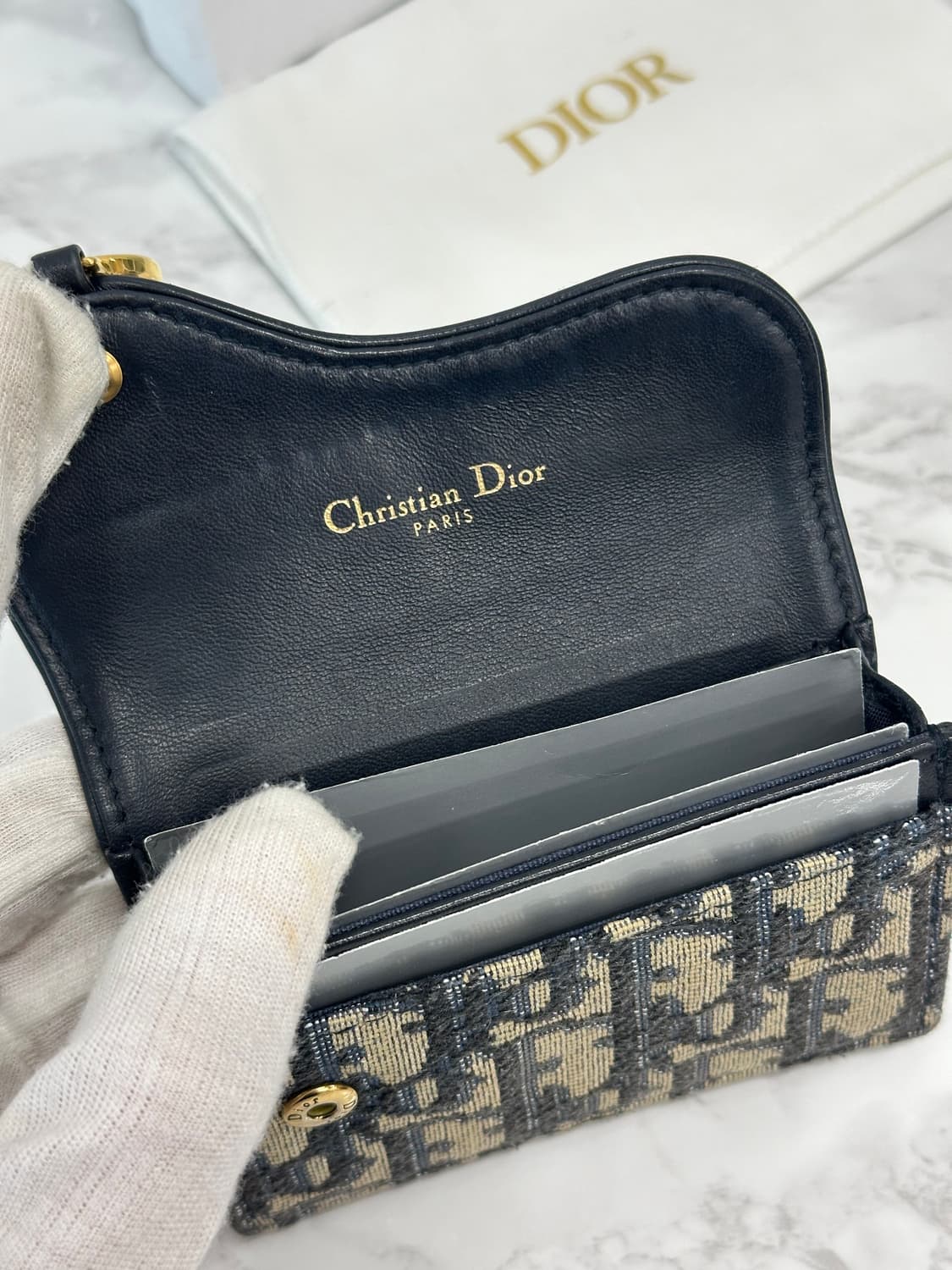 [풀구성]디올 오블리크 새들 카드지갑 상품이미지4