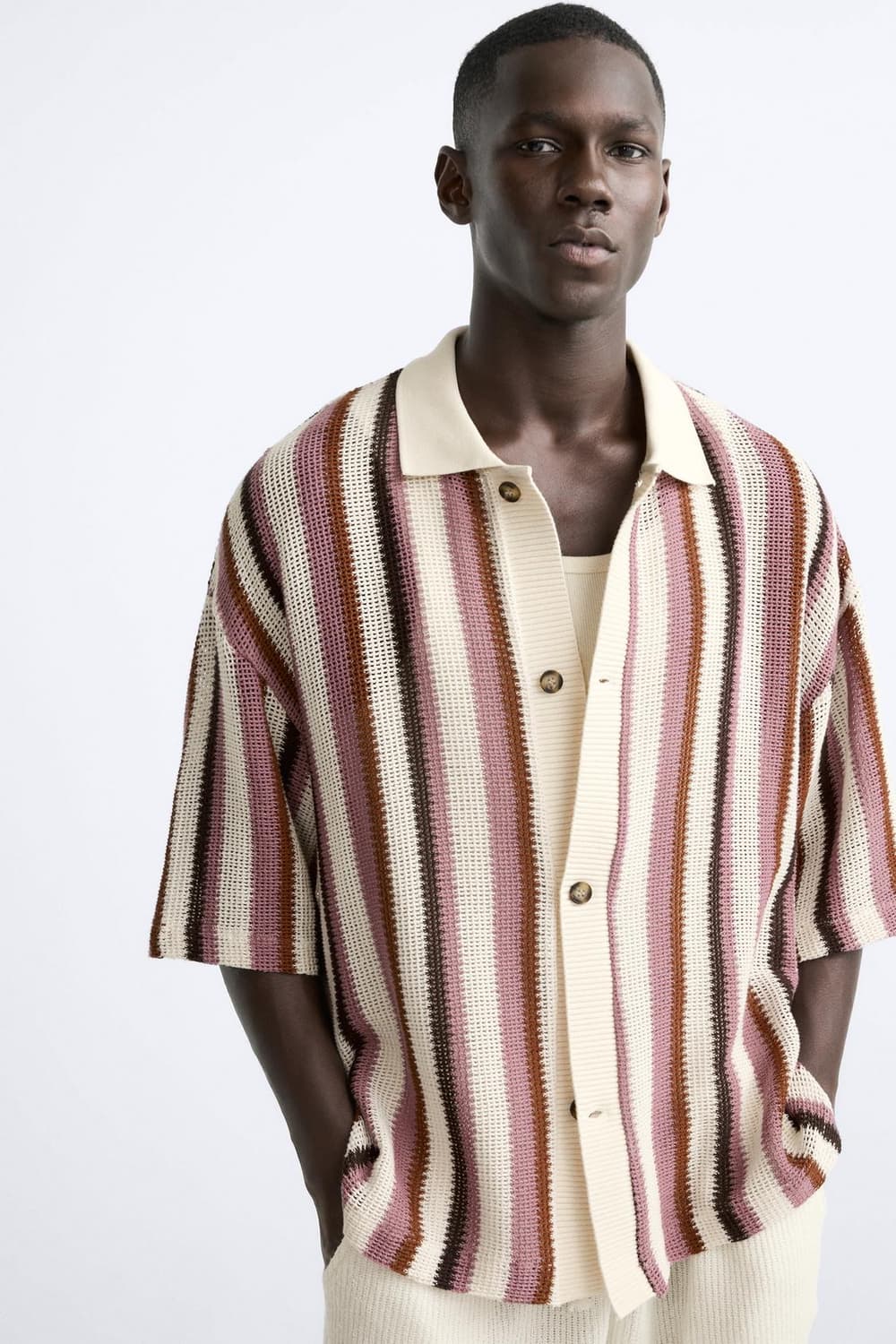 자라 크로셰 니트 L 상품이미지1