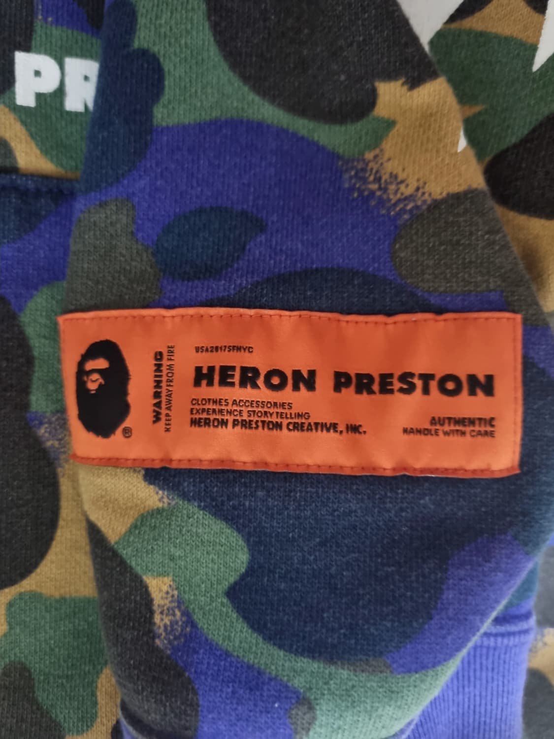 [판매] 베이프 헤론프레스톤 BAPE Heron Preston 후드집업 상품이미지7