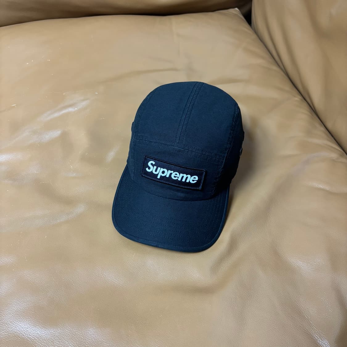 슈프림 캠프캡 모자 박스로고 22FW 밀리터리 블랙 상품이미지1