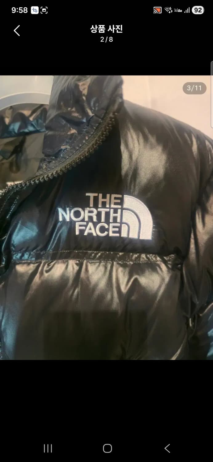 새상품 노스페이스 눕시 크롭 숏패딩 사이즈 95 상품이미지2