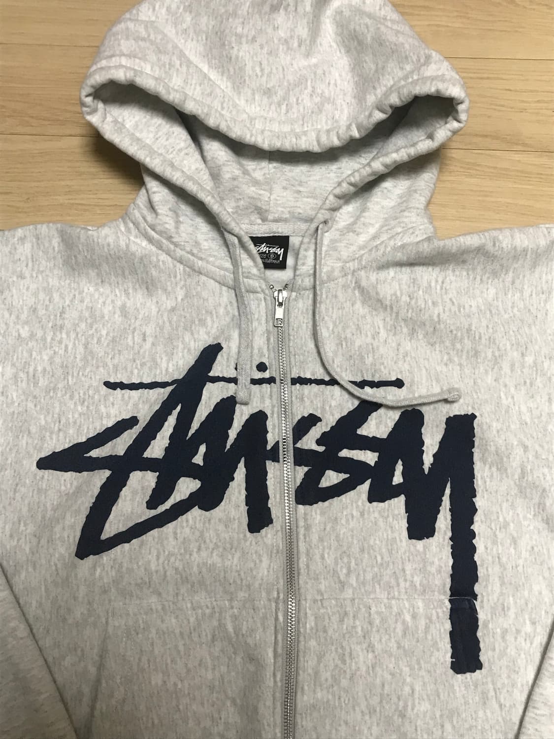 [S] 스투시 스탁 후드집업 애쉬 헤더 상품이미지2