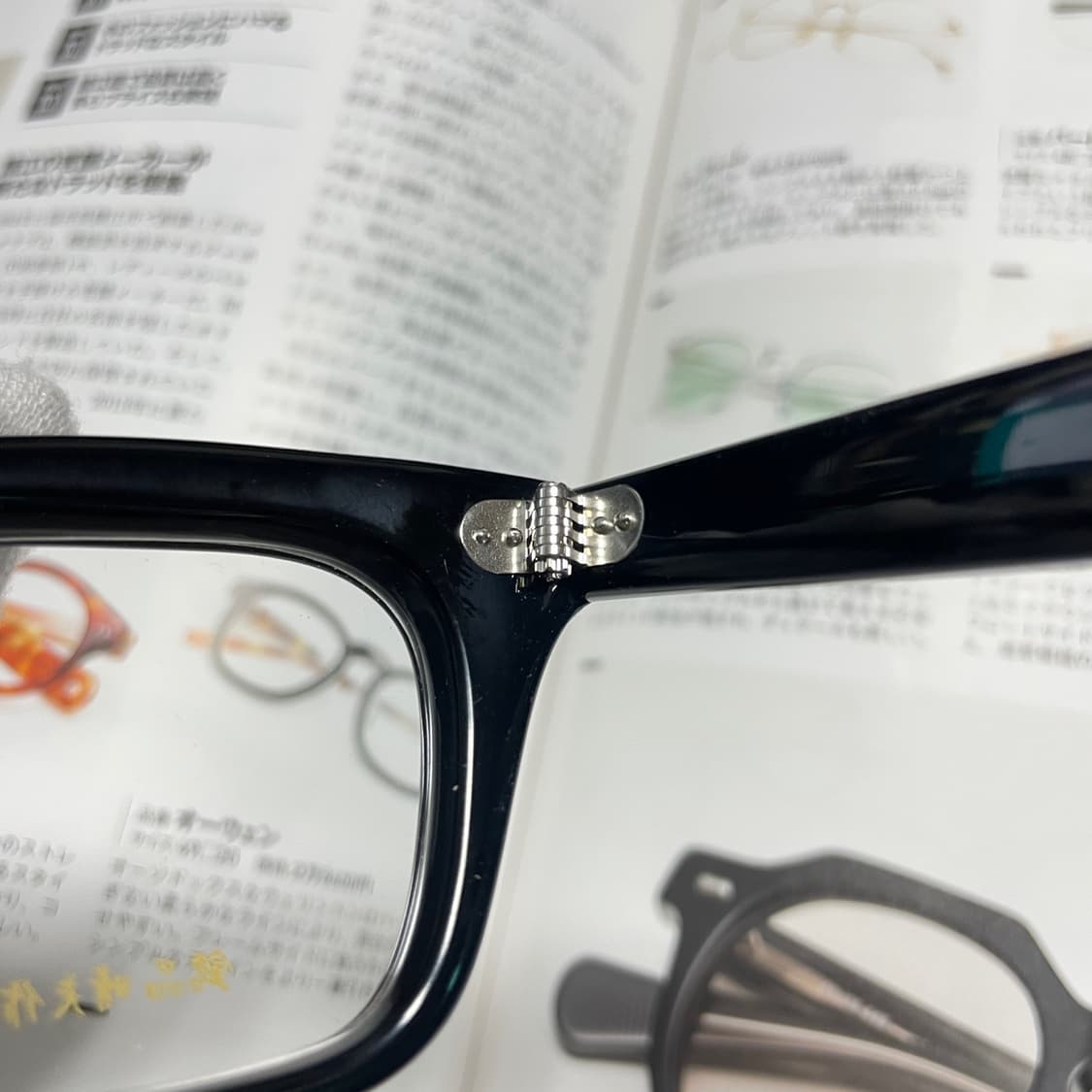 銘品晴夫作 메힌 하루오사쿠 셀룰로이드 일본 블랙 뿔테 안경 상품이미지4