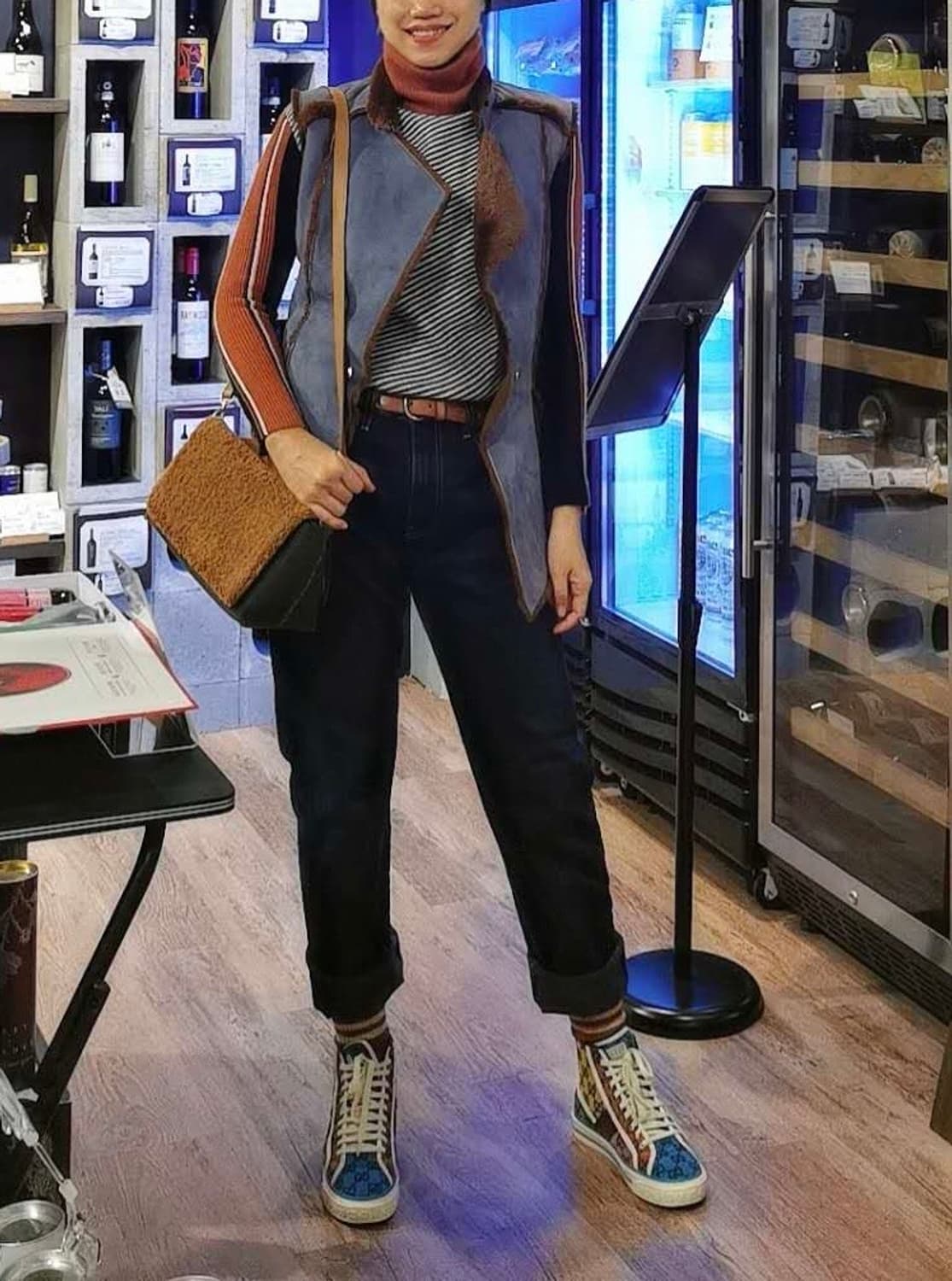 스웨이드 무스탕 퍼 베스트 조끼 66호 상품이미지6