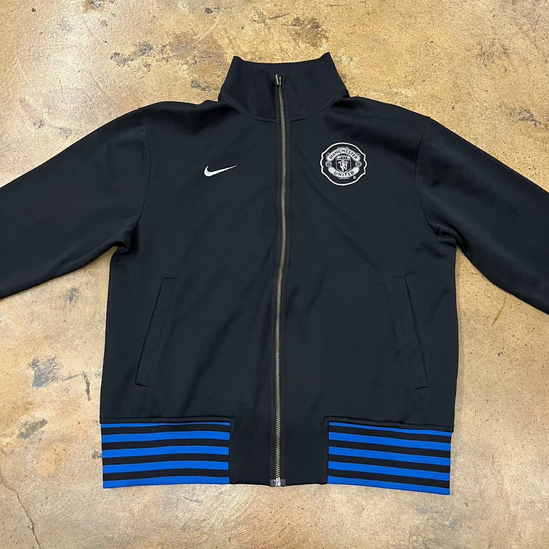 [정품/M] 나이키 맨유 트랙탑 블랙 블루 져지 b15 상품이미지3