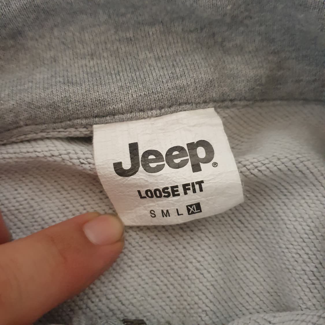  지프 반집업 맨투맨 XL 상품이미지3