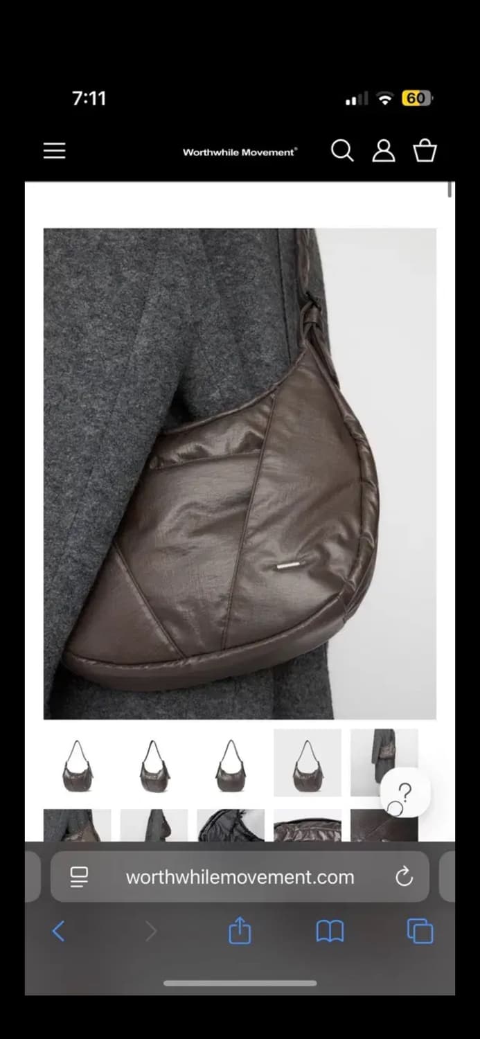 월스와일무브먼트 레이어드 패디드 백 미디움 브라운 상품이미지3