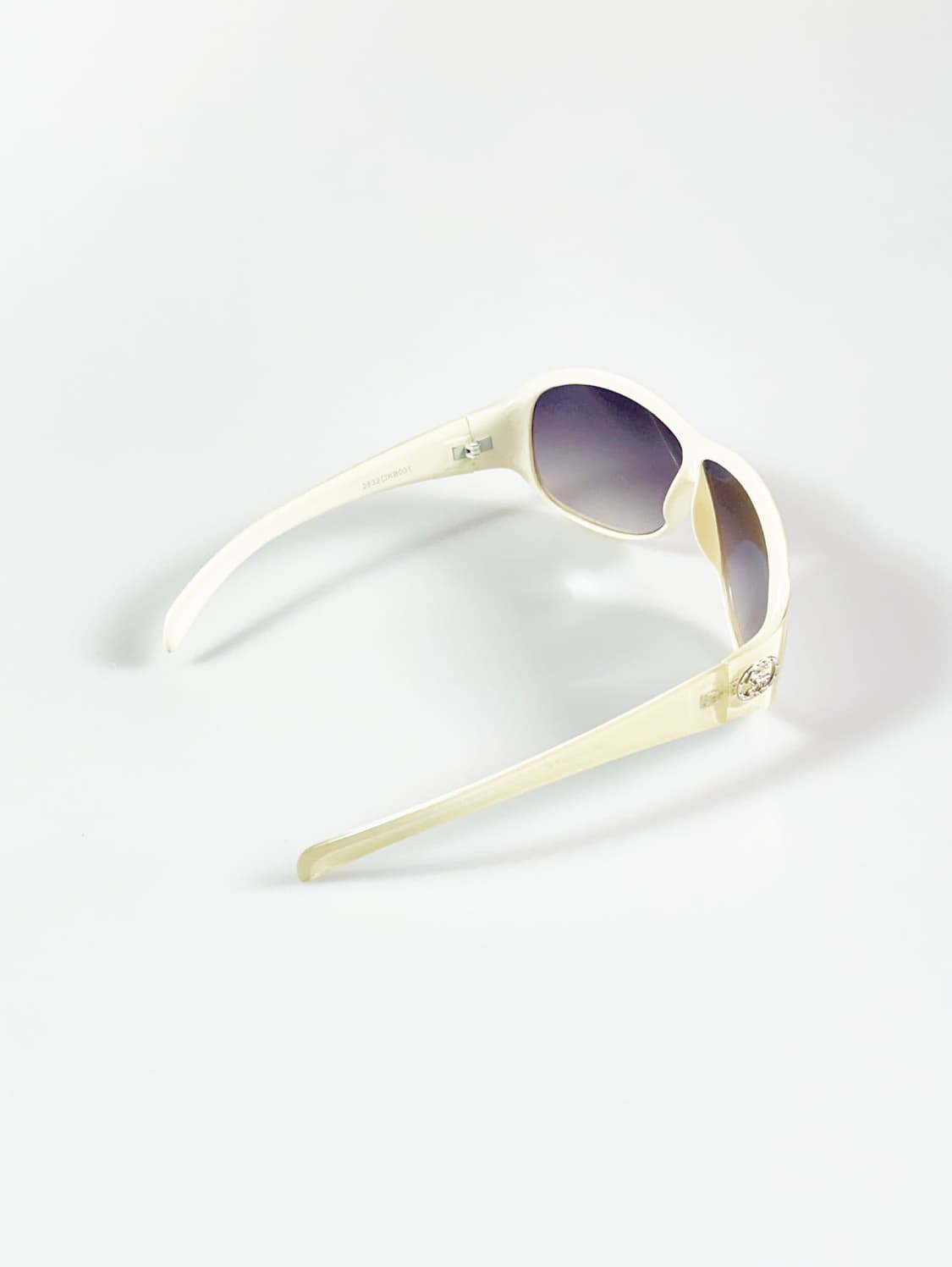 아이보리 오버사이드 스퀘어 프레임 빈티지 선글라스 상품이미지4