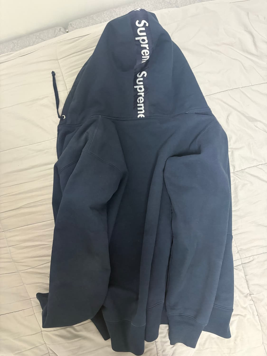 슈프림 14fw 로고 테입 후드집업 m 상품이미지2