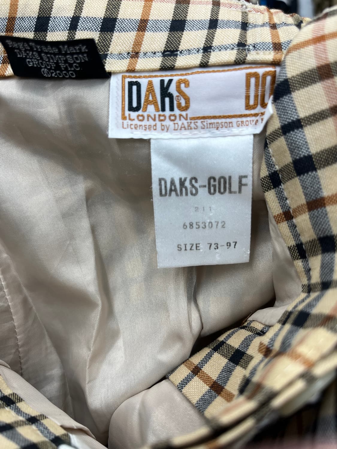 닥스골프 체크 바지 73-97 상품이미지3
