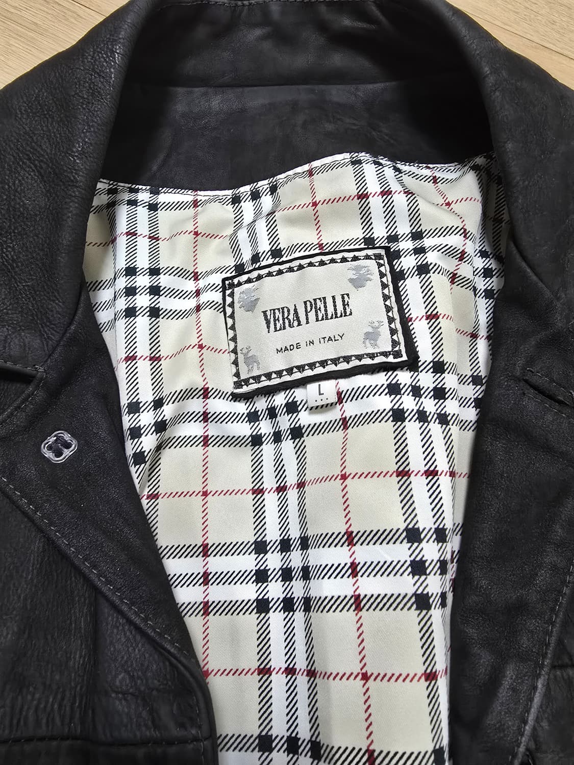 빈티지 스웨이드 가죽 자켓 L made in italy 상품이미지3