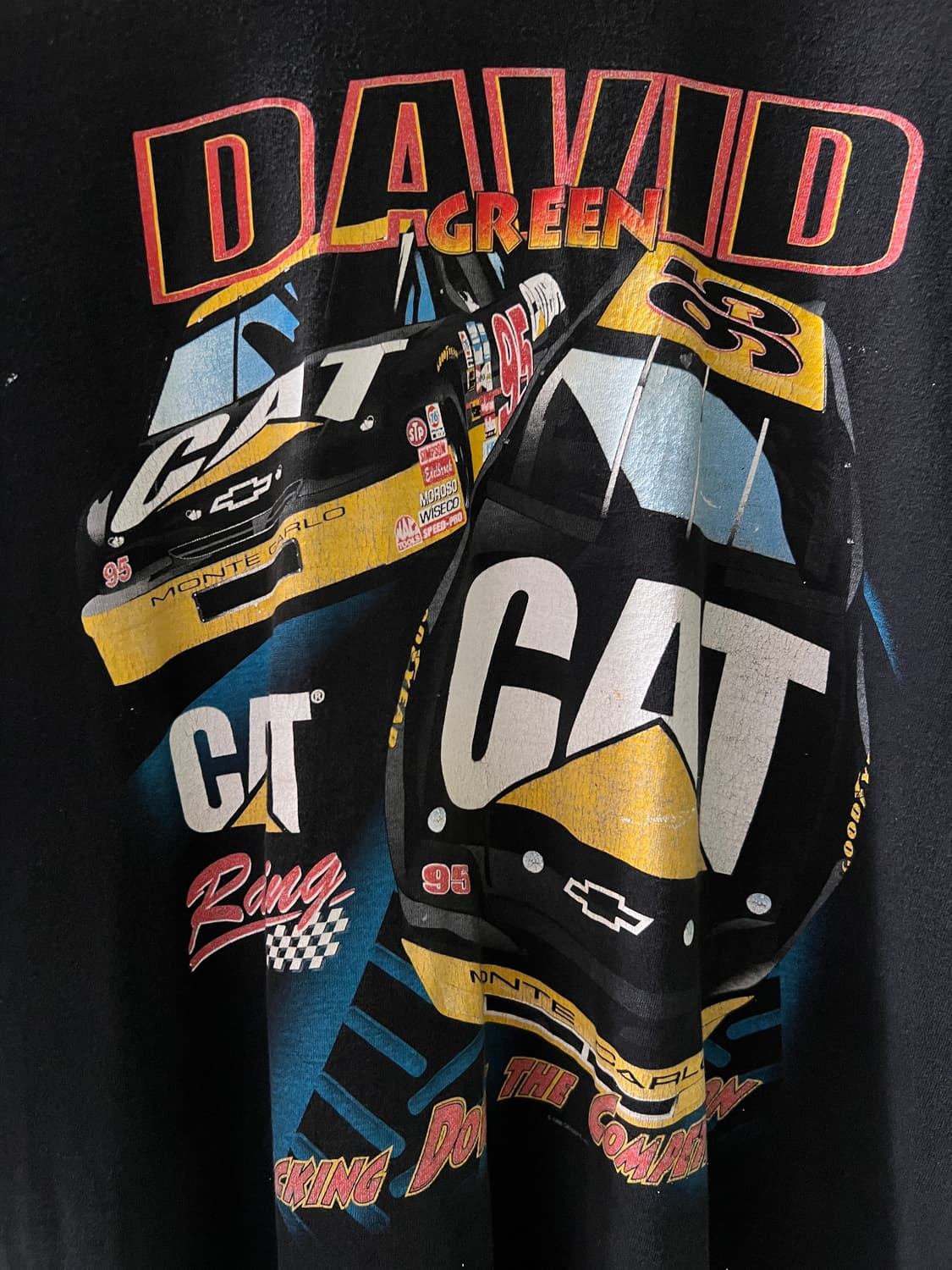 [2XL]90's Made in USA CAT 레이싱 싱글스티치 티셔츠 상품이미지2