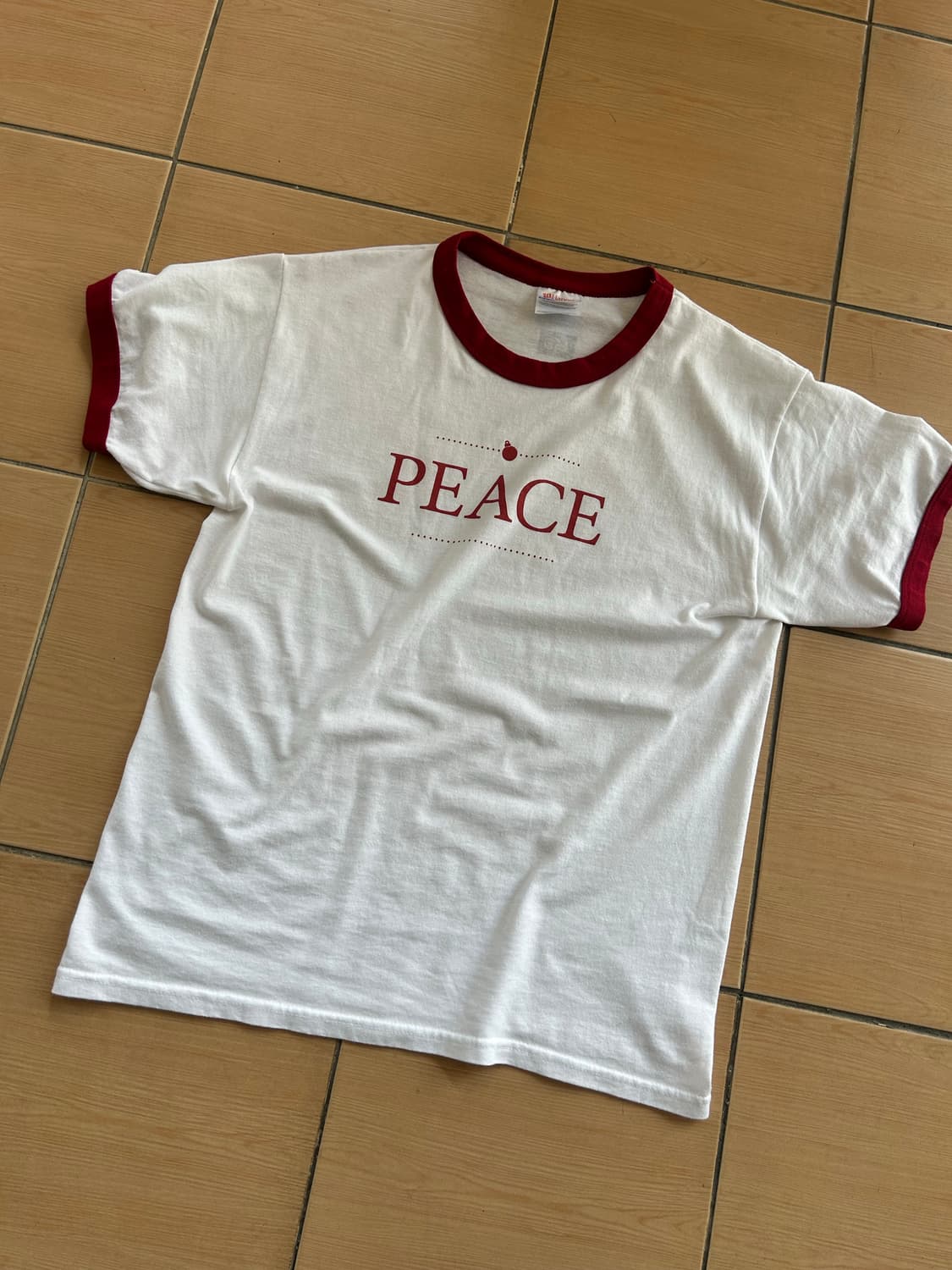 90-00‘s Peace 링거티셔츠 상품이미지1