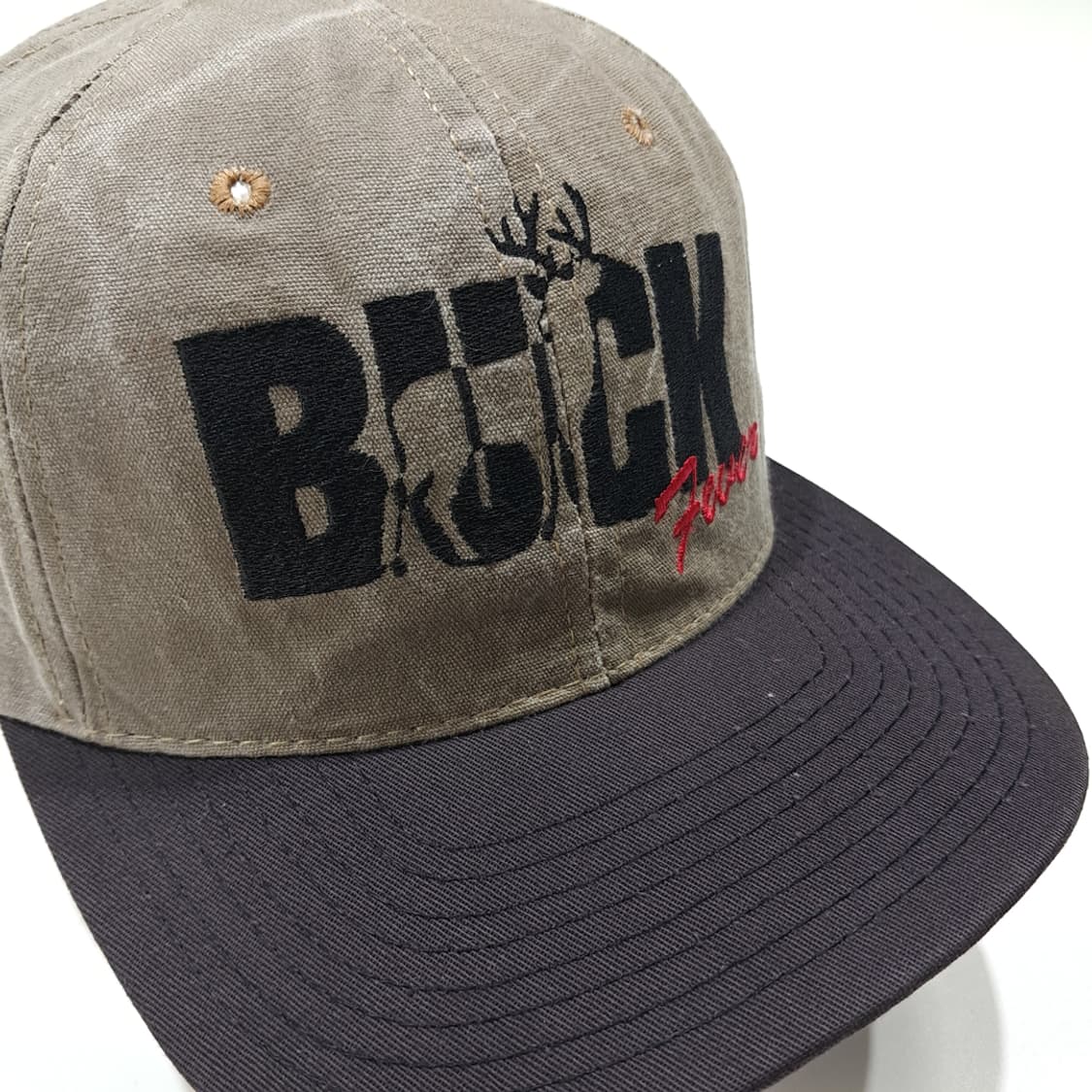 미국판 벅 피버 사슴 자수 투톤 캔버스 스냅백 볼캡 P2039 상품이미지1